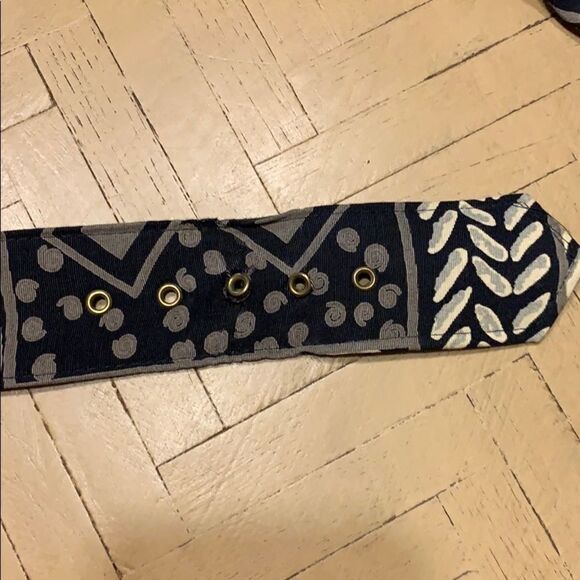Vintage Tribal Print Geometric Dress Belt M - Picture 15 of 16